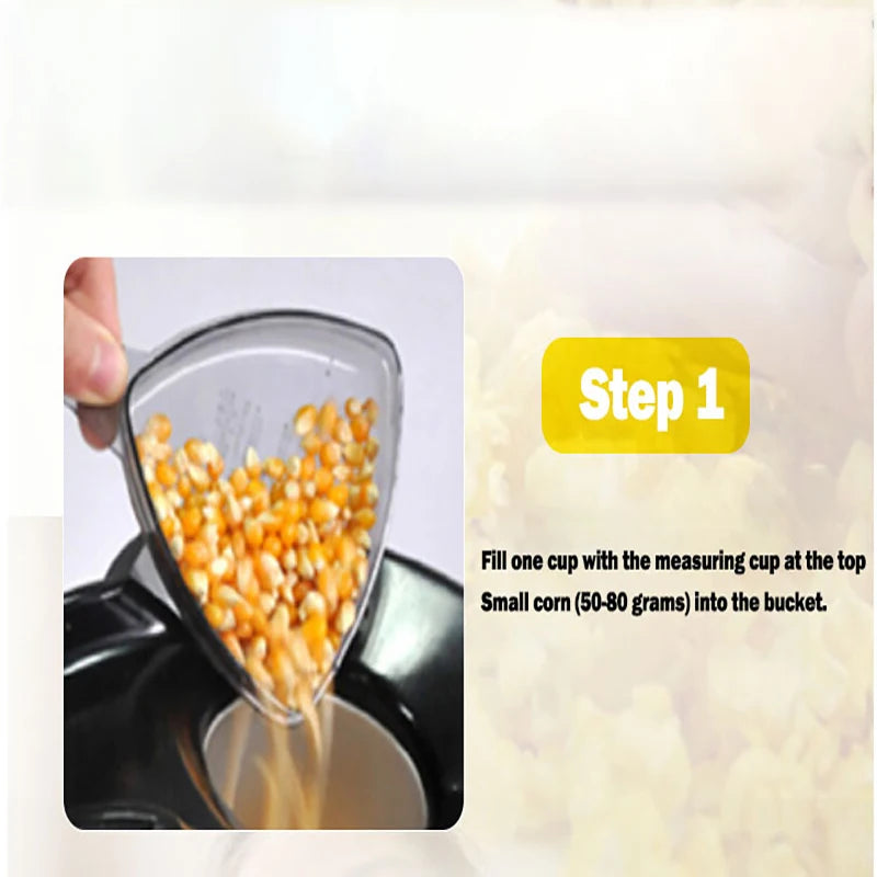 Popcorn Makers Mini Popcorn Machine Electric Household Appliance Machine Fully Automatic Popcorn Machine for Home Kitchen