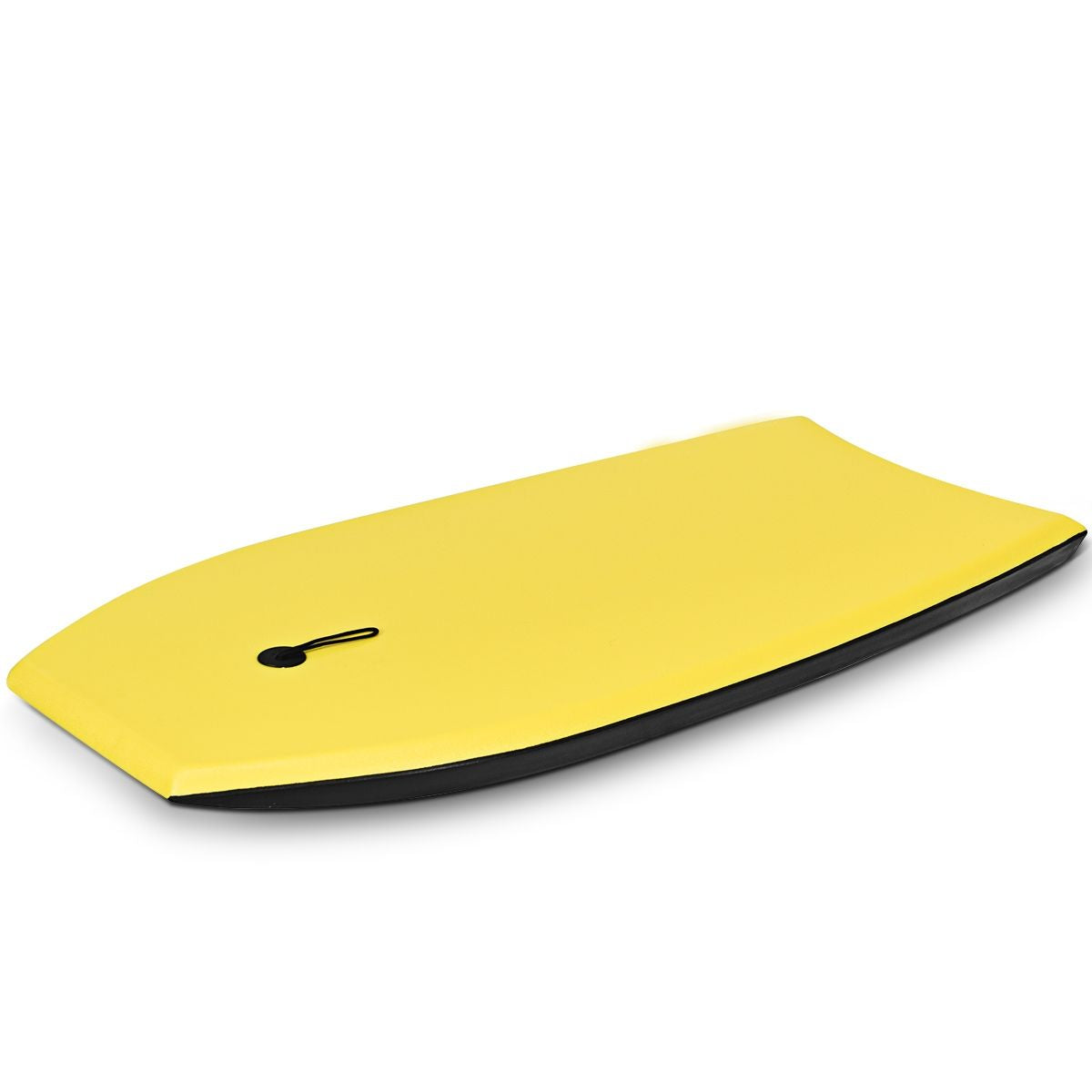 Bodyboard Tabla De Surf Con Núcleo En EPS Superficie XPE Base En HDPE Ligero Con Correa Para Deportes Acuáticos Amarillo 104 X 51 Cm